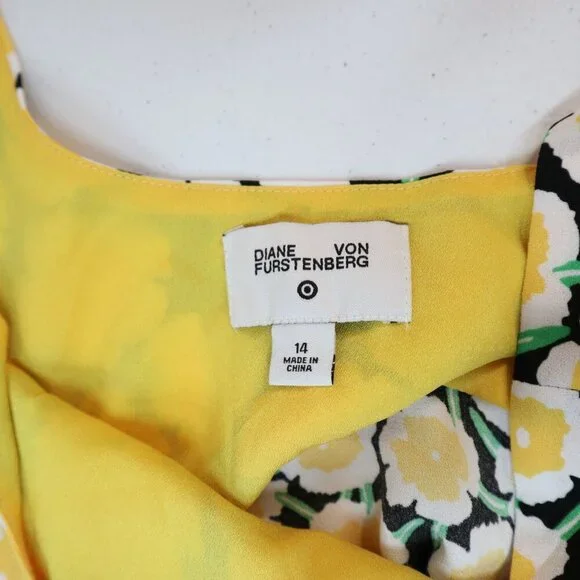 DVF 90s Poppy Shift Mini Dress Sz 14 Target collab Diane Von Furstenberg NWOT - Picture 9 of 12